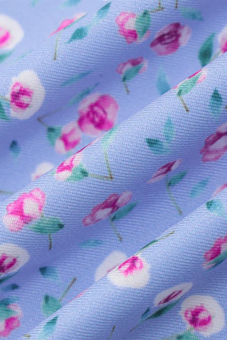 Backless Boho Dress blue backless