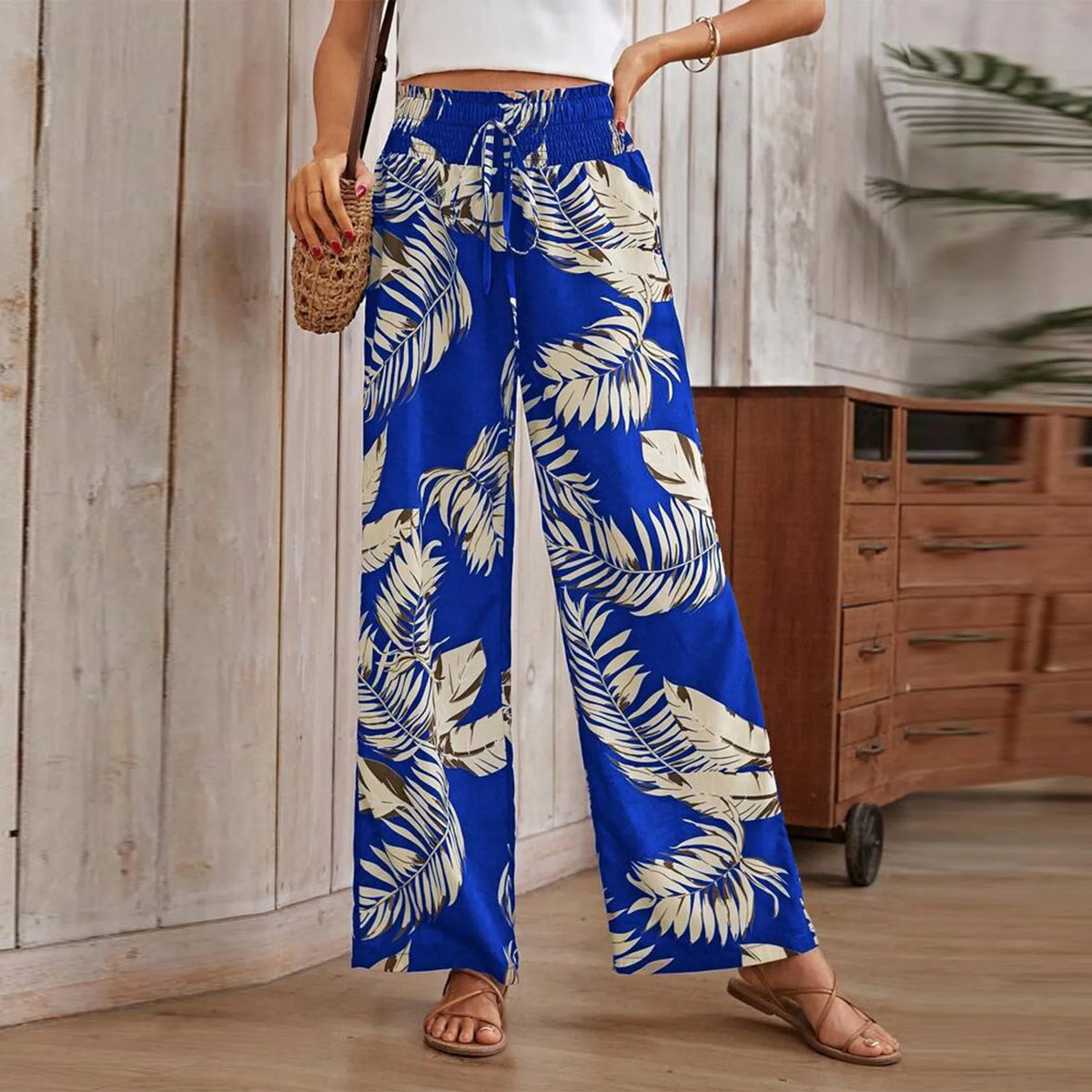 Beach Boho Pants blue