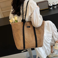 Beach Tote Bags Straw brown