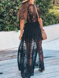 Black Boho Maxi Dress