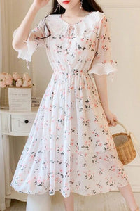 Bohemian Floral Midi Dress​