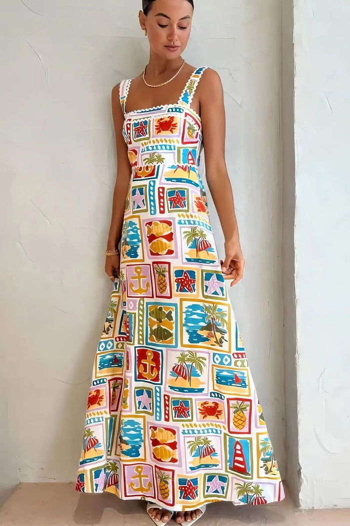 Bohemian Maxi Dress Beach