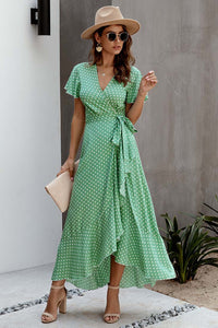 Bohemian Midi Dress green1