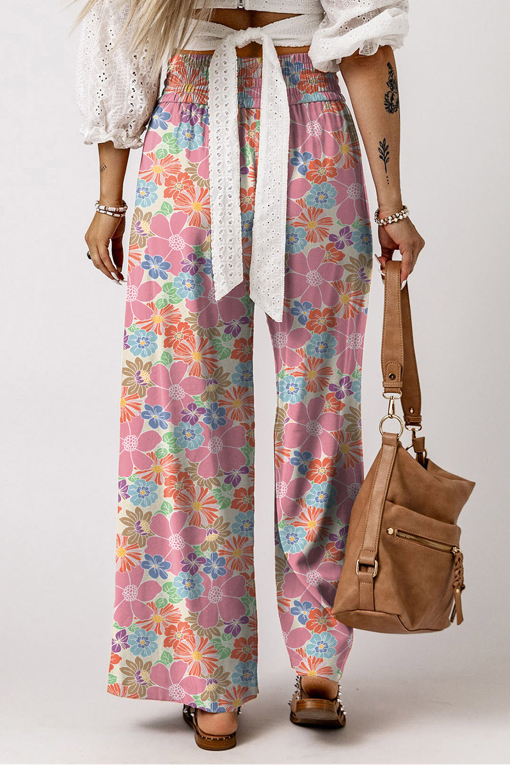 Boho Beach Pants Floral