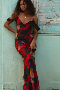 Boho Bodycon Dress Maxi