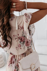 Boho Chic Midi Dresses white