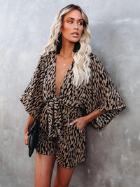 Boho Chic Mini Dress leopard