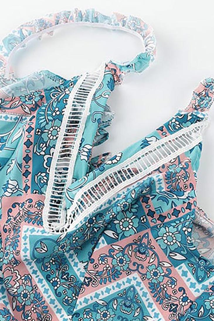 Boho Dress Maxi Teal 