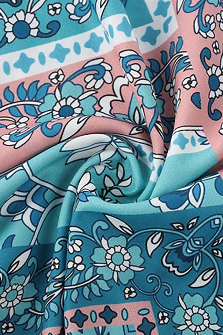 Boho Dress Teal Maxi