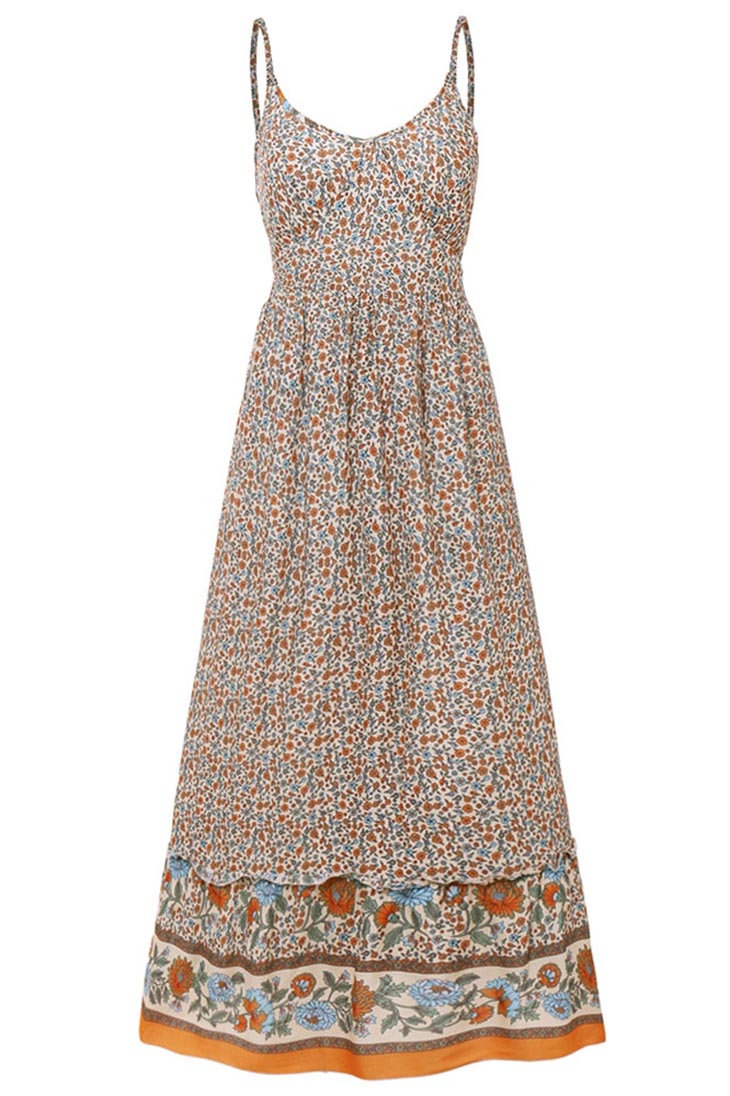 Boho Empire Waist Maxi Dress