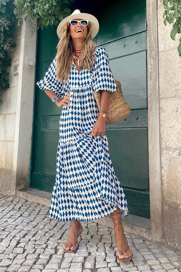 Boho Fall Midi Dress