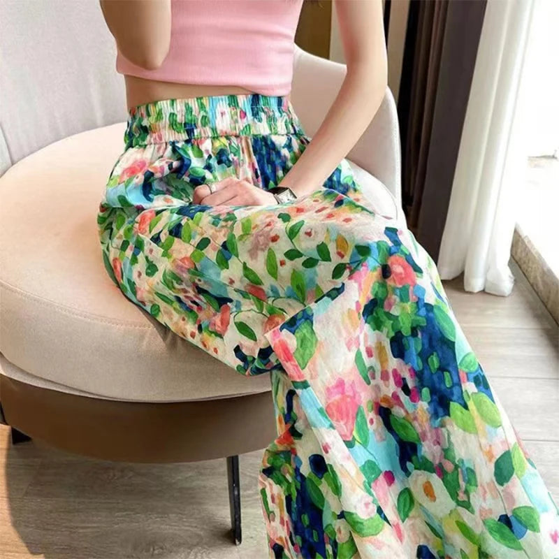 Boho Floral Pants