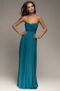 Boho Formal Maxi Dress blue