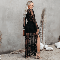 Boho Maxi Dress Black