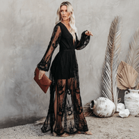 Boho Maxi Dress Black