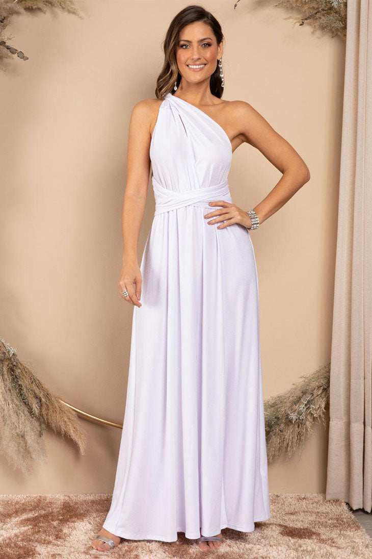 Boho Maxi Dress Chic  White