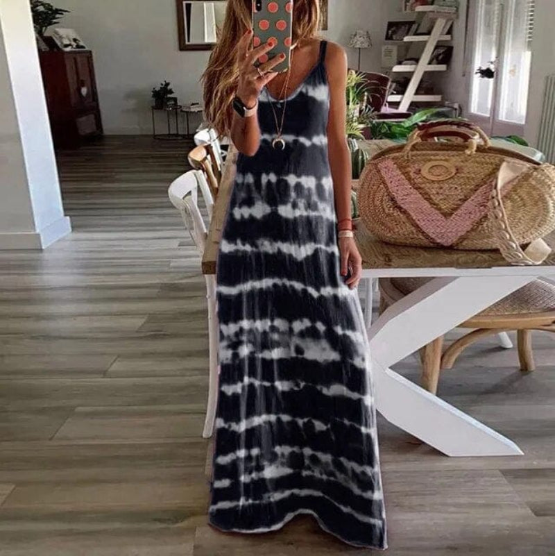 Boho Maxi Dress Sleeveless Casual
