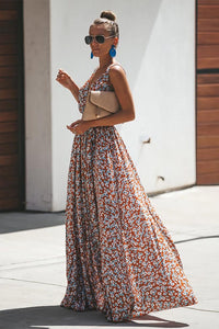 Boho Maxi Dress ditsy floral 