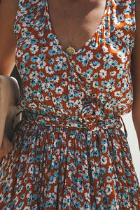 Boho Maxi Dress ditsy floral 