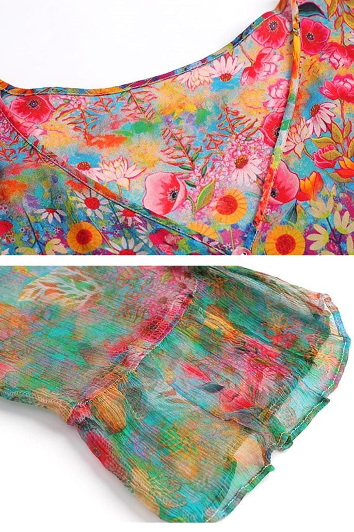 Boho Maxi Dress flowy floral