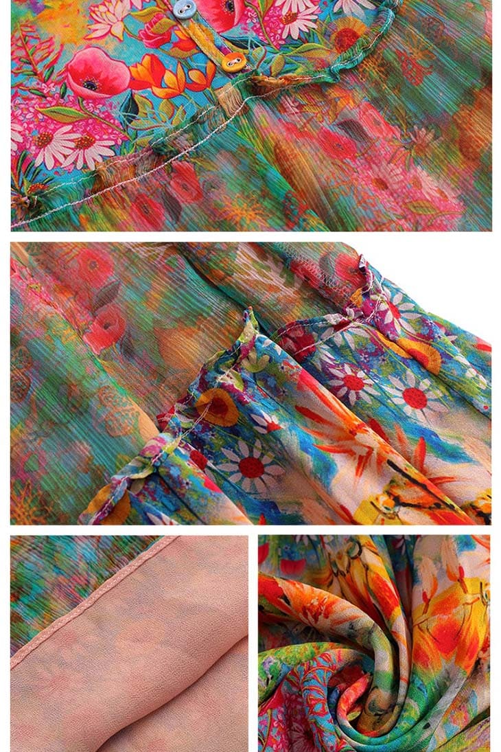 Boho Maxi Dress flowy floral