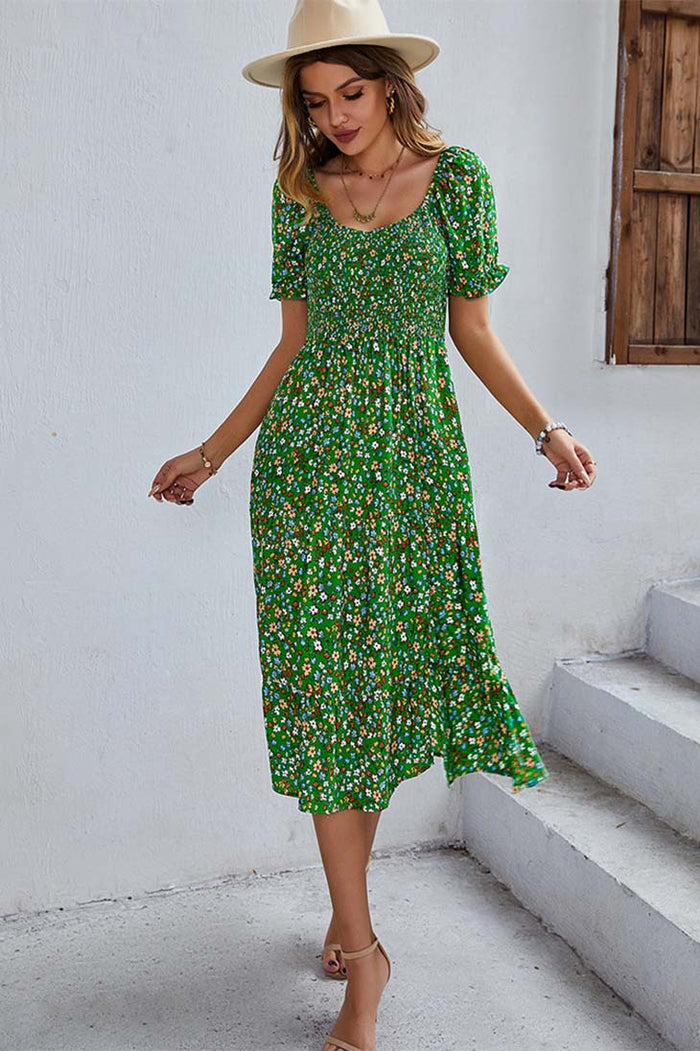Boho Midi Dress Casual
