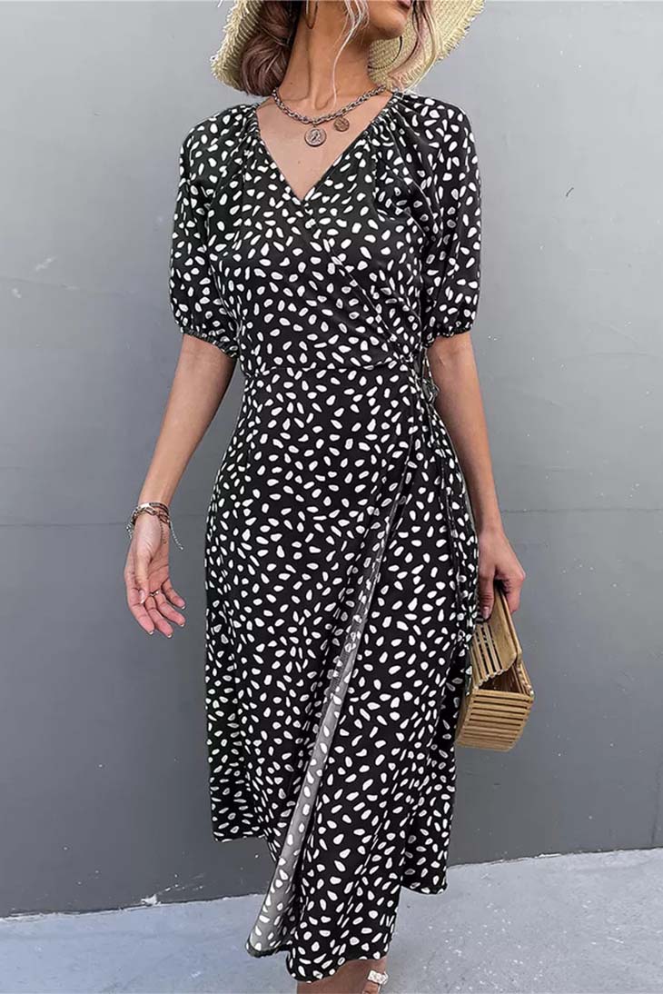 Boho Midi Dress Wrap