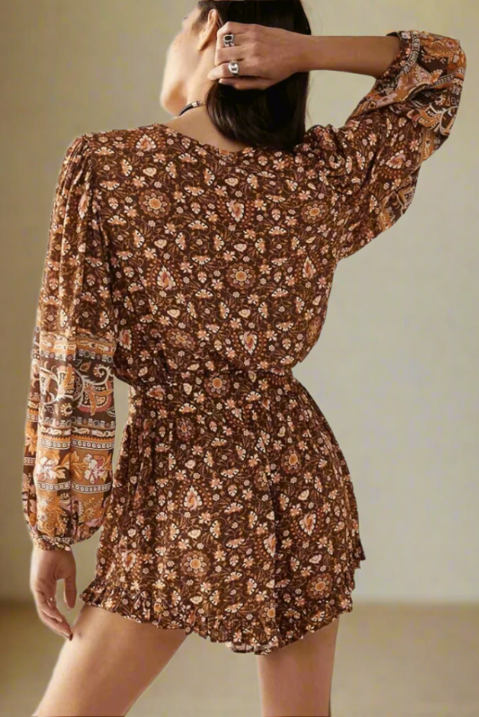 Boho Mini Dress Romper