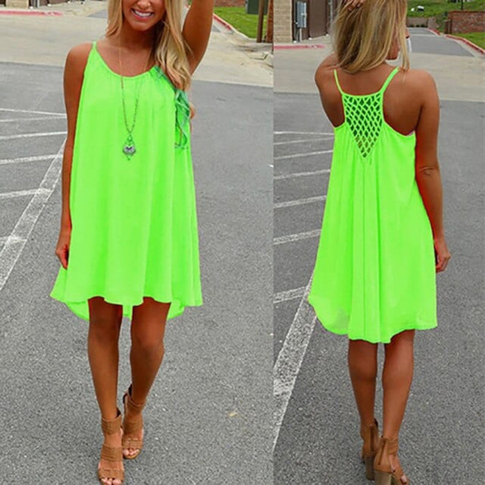 Boho Mini Dress Sleeveless