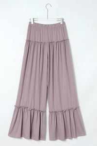 Boho Pants Flowy Beige