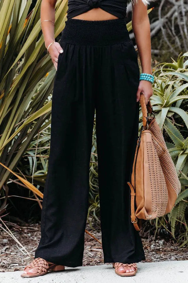 Boho Pants Women black