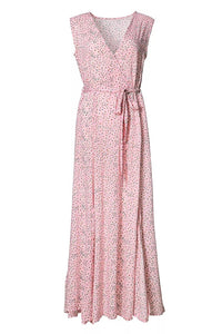 Boho Pink Dress maxi