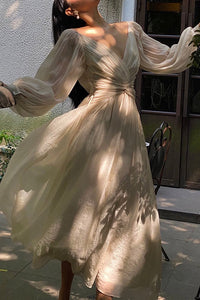 Boho Puff Sleeve Dress maxi