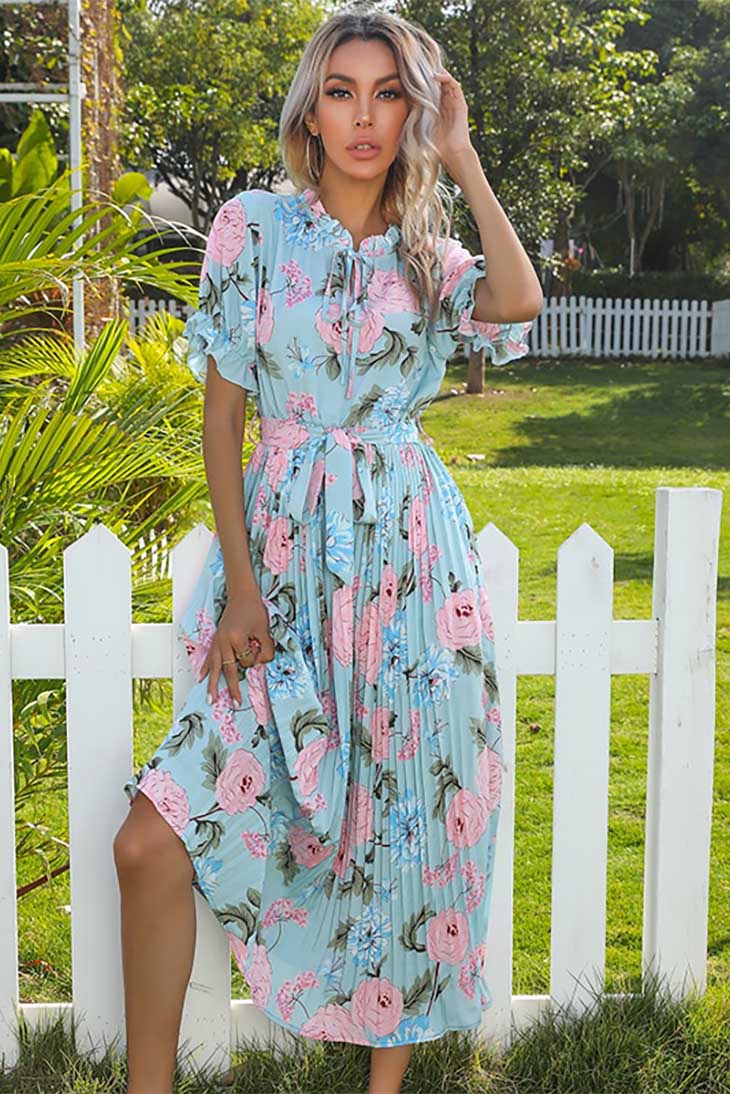Boho Ruffle Maxi Dress