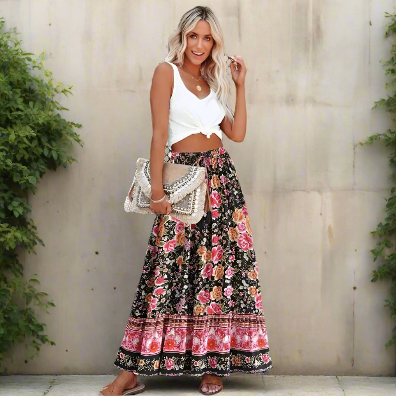 vintage boho skirt