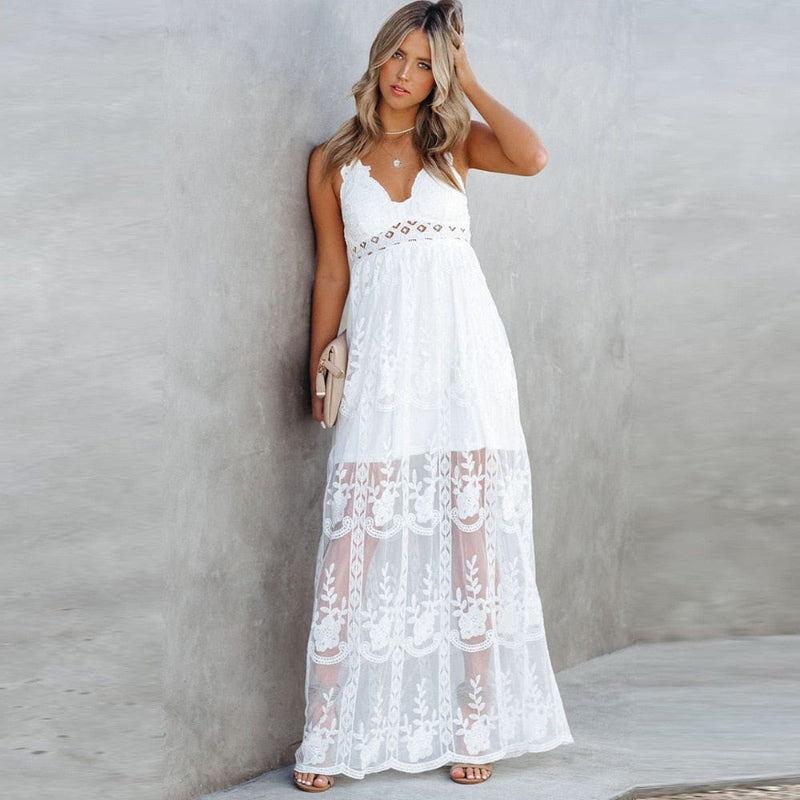 Boho Spaghetti Strap Dress