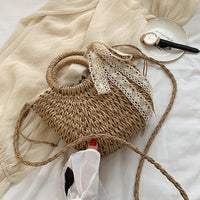 Boho Straw Beach Bag