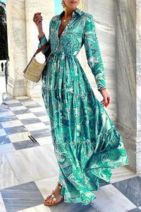Boho Style Maxi Dress Long Sleeve1