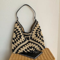 Boho Style Tote Bag black