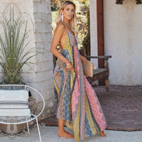 Boho V-Neck Maxi Dress