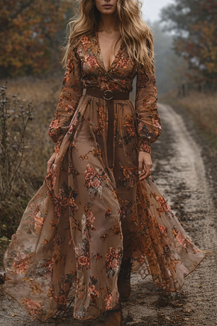 Boho Vintage Maxi Dress