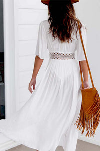 Boho White Beach Dress