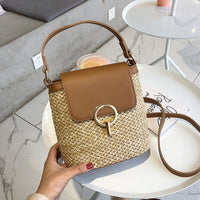 Boho Woven Straw Purse