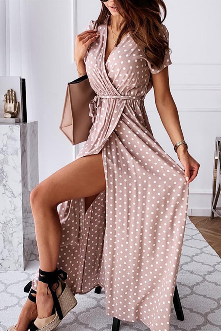 Boho Wrap Midi Dress