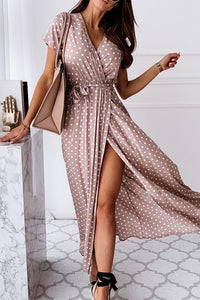 Boho Wrap Midi Dress