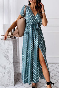 Boho Wrap Midi Dress