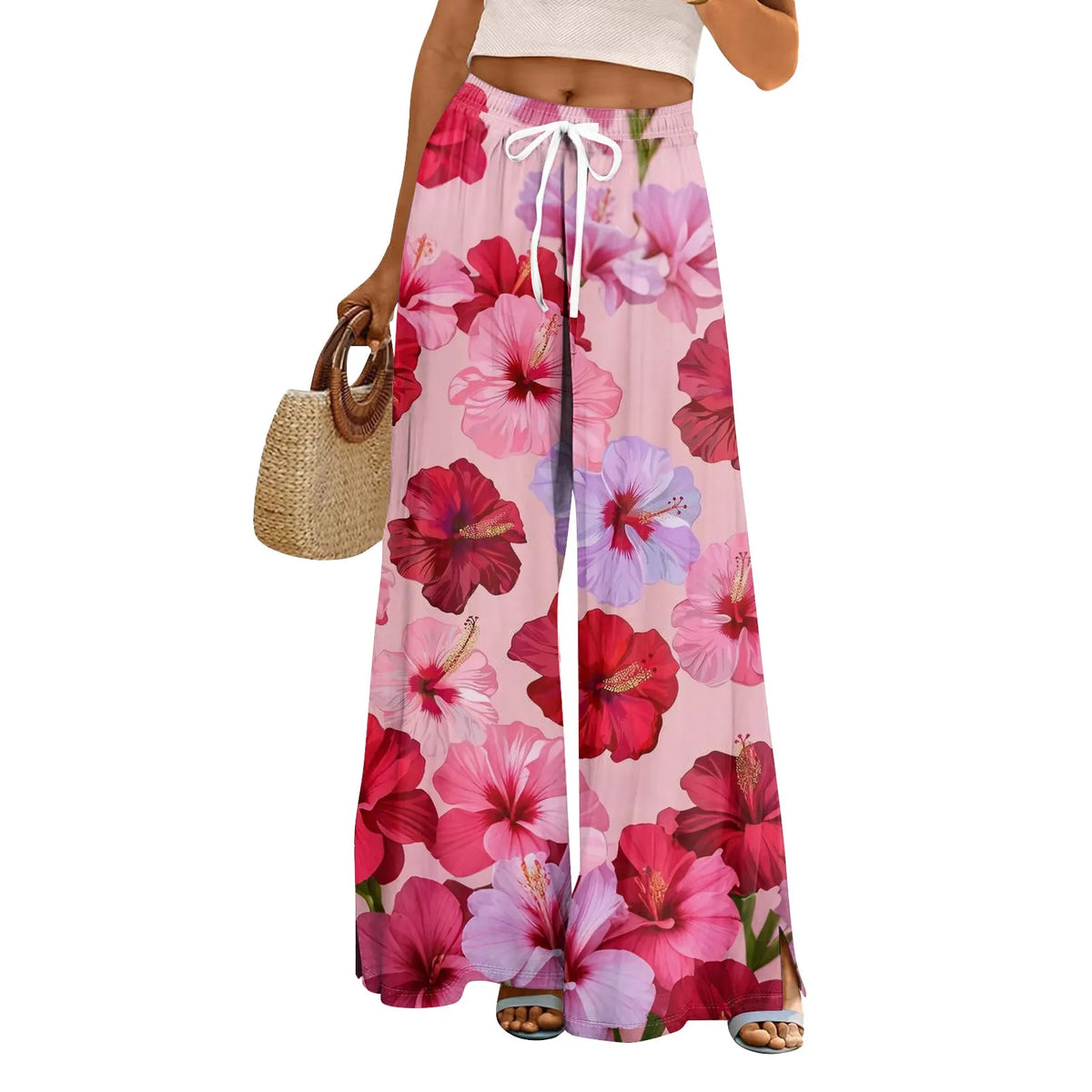 Boho Wrap Pants pink