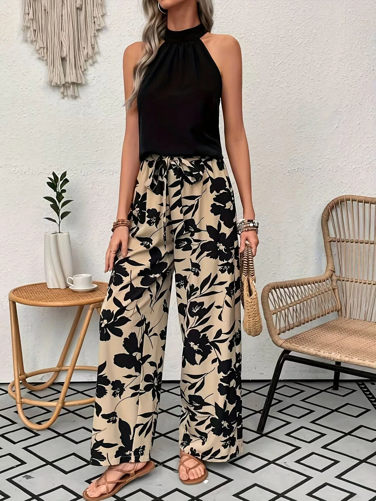 Casual Boho Pants floral
