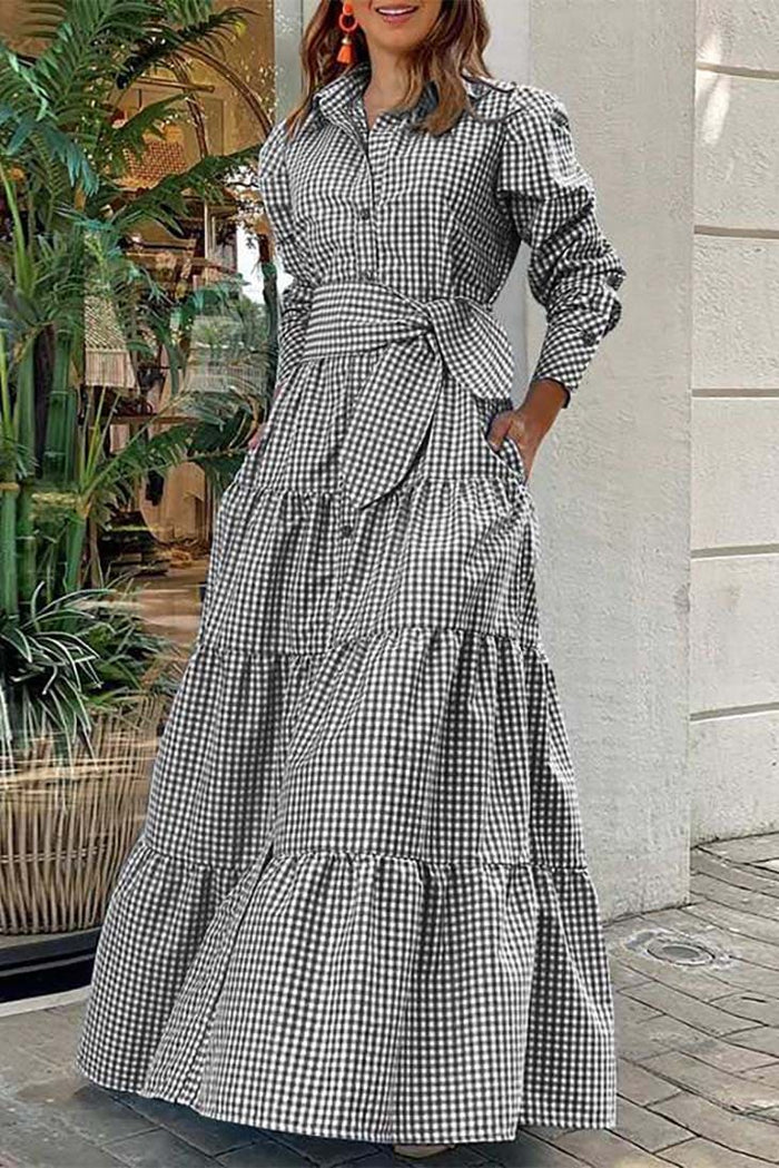 Checkered Maxi Dress