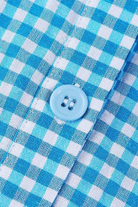 Checkered Maxi Dress blue